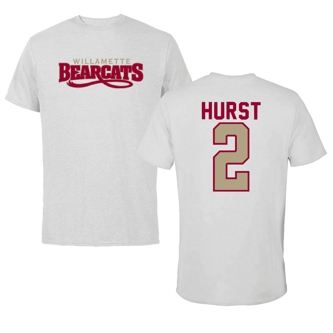 Willamette University Basketball Light Gray Tee - #2 Will Hurst