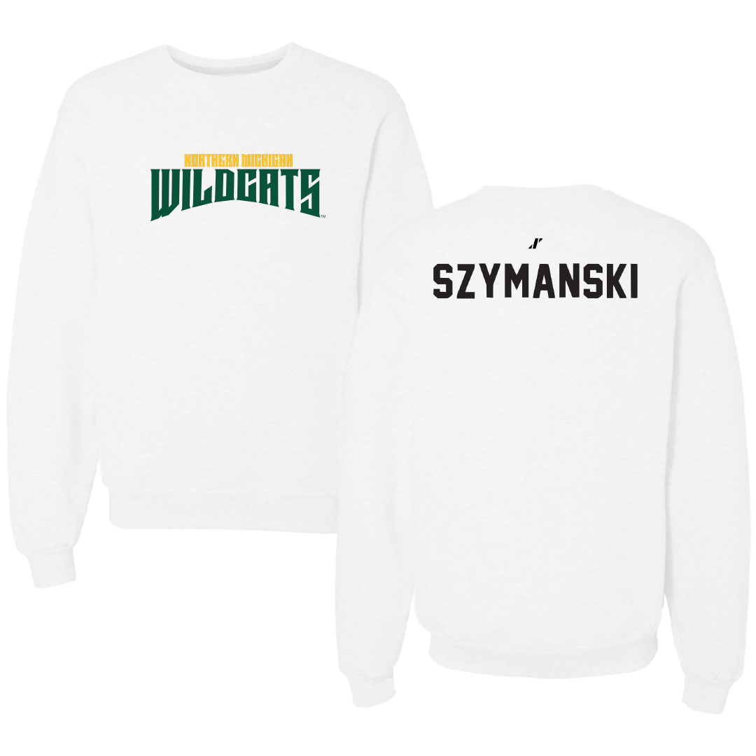 Northern Michigan University TF and XC White Classic Crewneck - Madi Szymanski