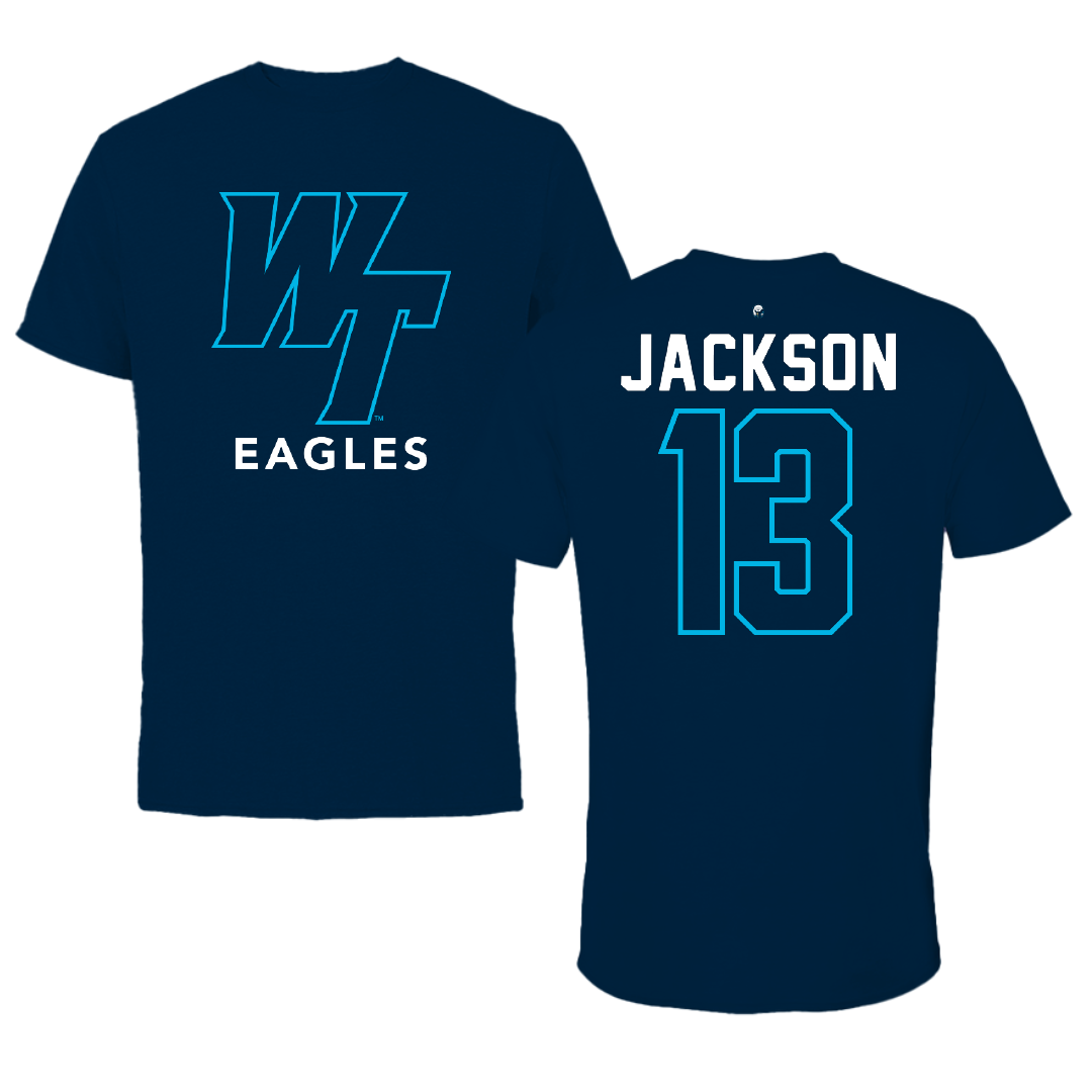 Wake Tech Community College Soccer Navy Tee - #13 Daniel Jackson