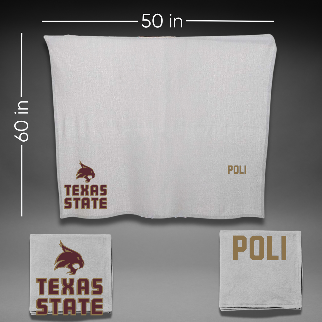 Texas State University TF and XC Gray Blanket - Matilde Poli