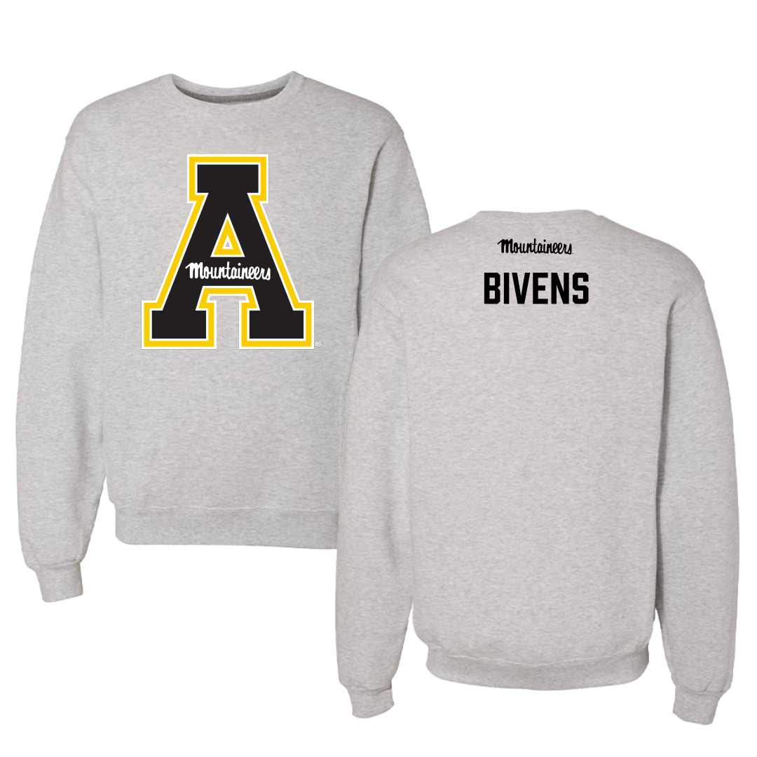 Appalachian State University TF and XC Gray Crewneck - Garrett Bivens