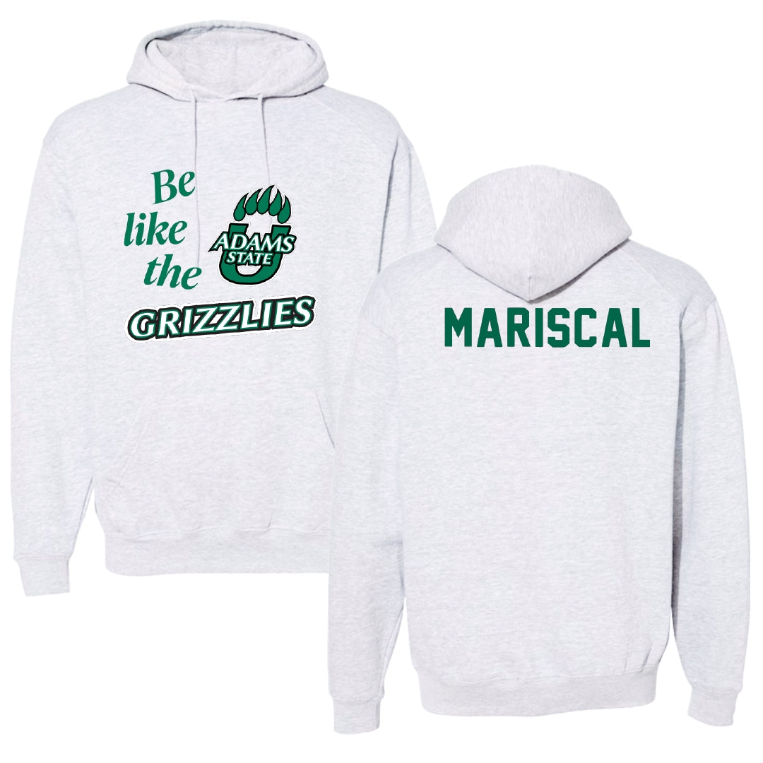 Adams State University Baseball Light Gray Be Like Us Hoodie - Luke Mariscal