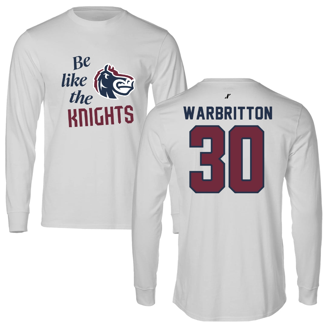 Fairleigh Dickinson University-Metropolitan Campus Volleyball Light Gray Be Like Us Performance Long Sleeve - #30 Kinsley Warbritton