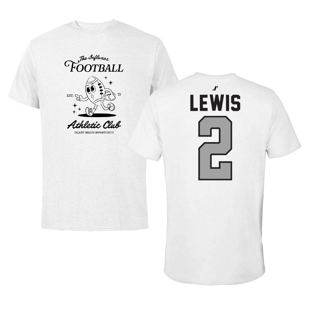 Football White Influxer Athletic Club Tee - #2 Kenji Lewis