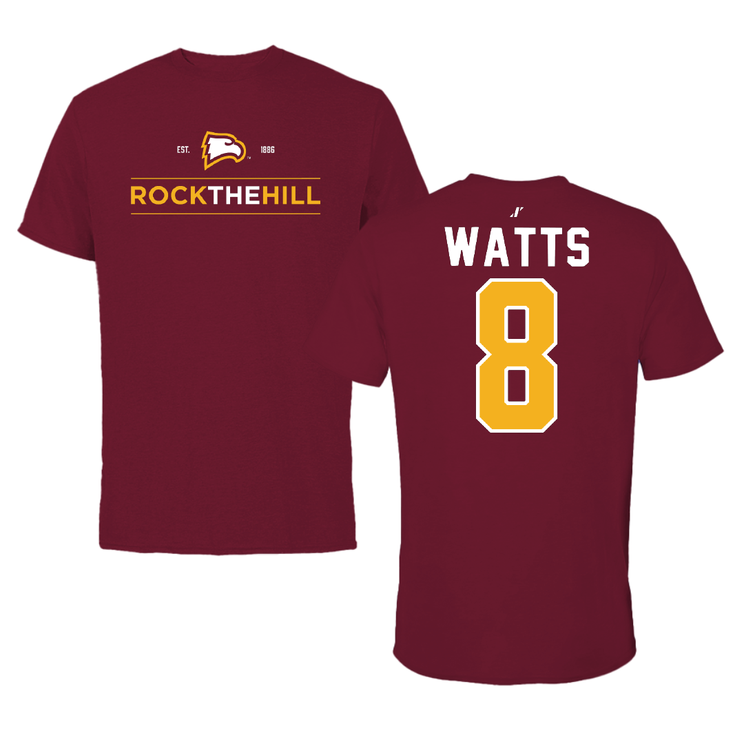 Winthrop University Softball Garnet General Tee - #8 Kennedy Watts
