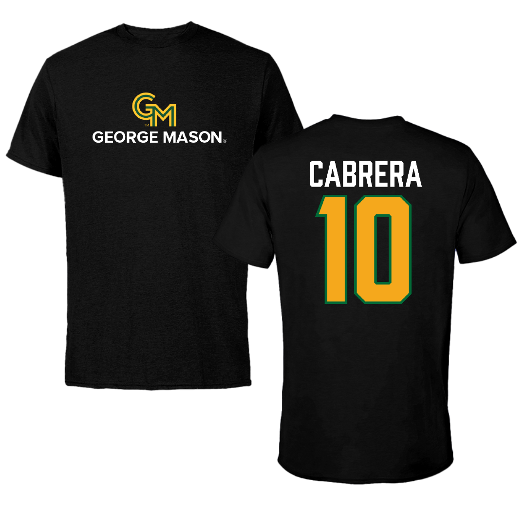 George Mason University Lacrosse Black Performance Tee - #10 Madison Cabrera