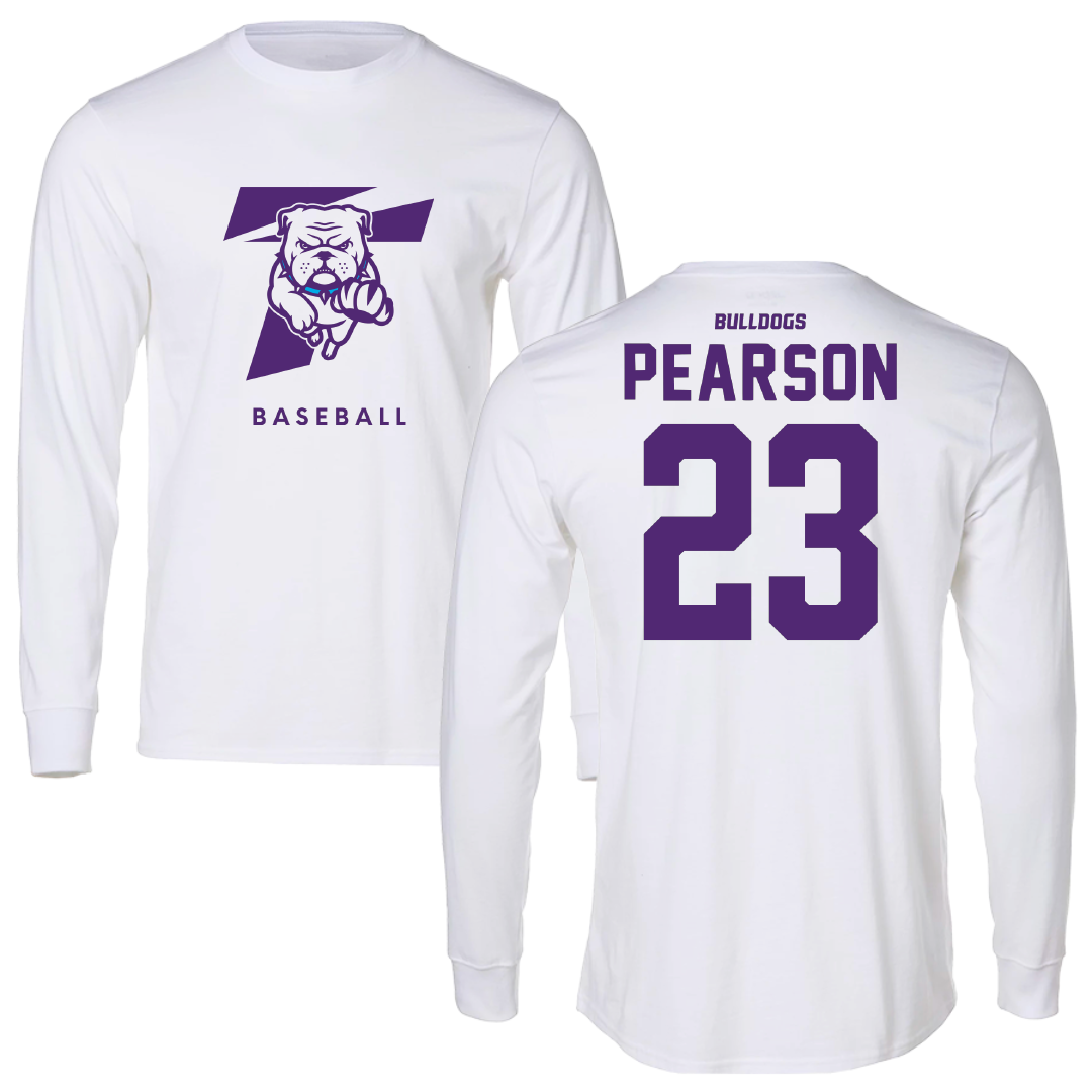 Truman State University Baseball White Long Sleeve - #23 Jack Pearson