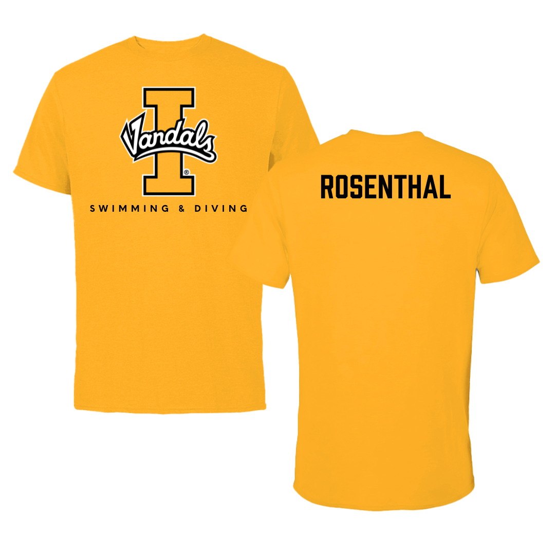 University of Idaho Swimming & Diving Gold Performance Tee - Abby Rosenthal
