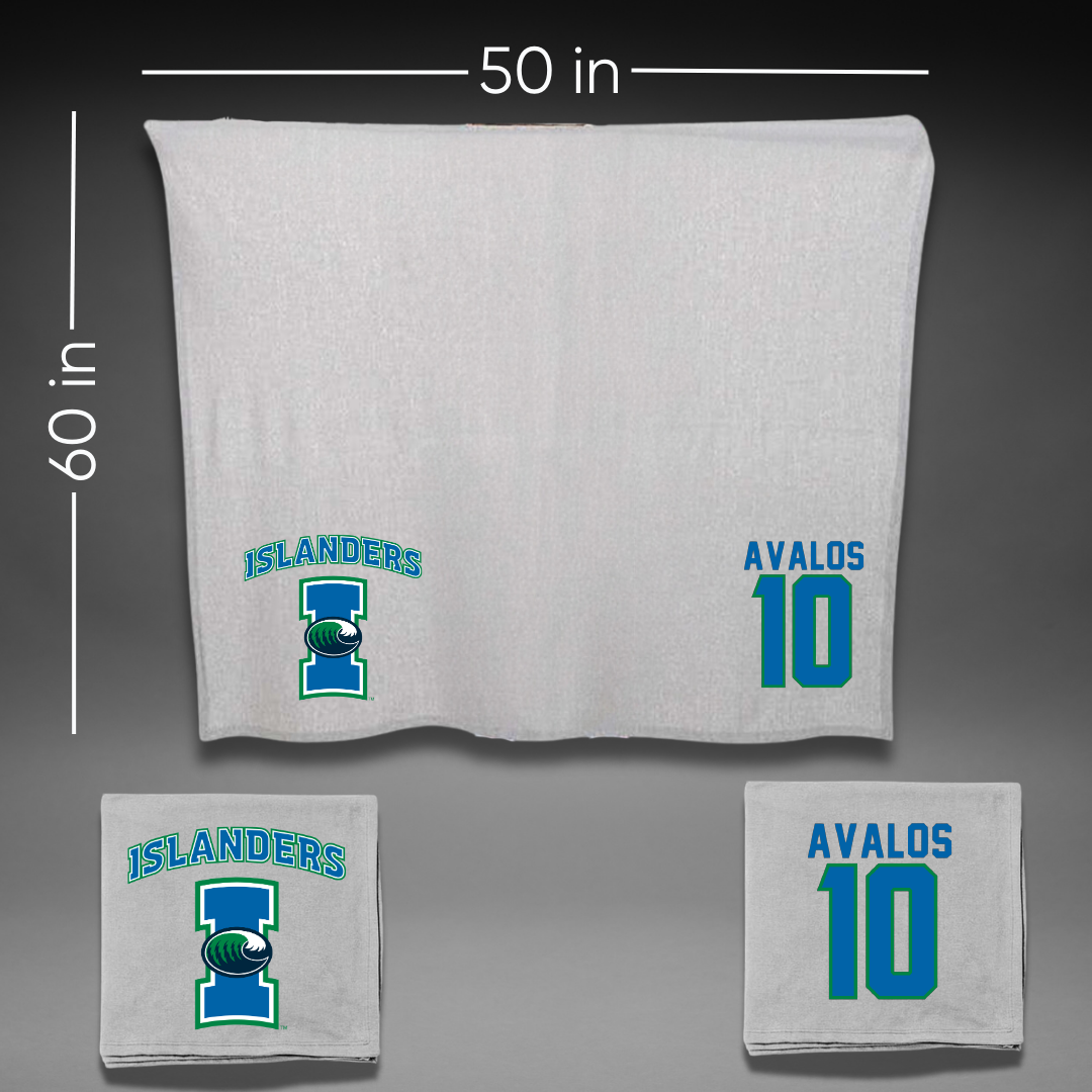 Texas A&M University-Corpus Christi Softball Gray Blanket - #10 Rhea-Ann Avalos