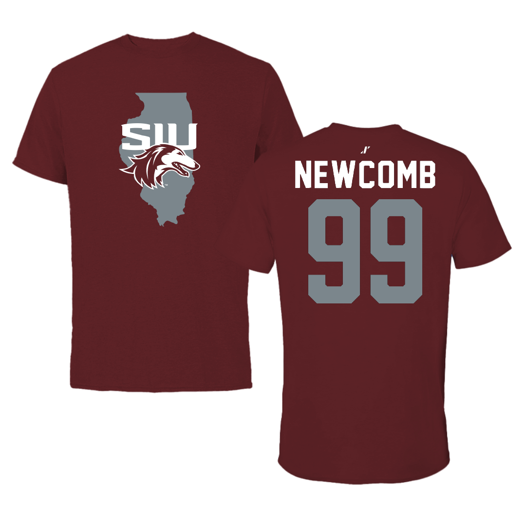 Southern Illinois University at Carbondale Softball Maroon State Tee - #99 McKenzie Newcomb