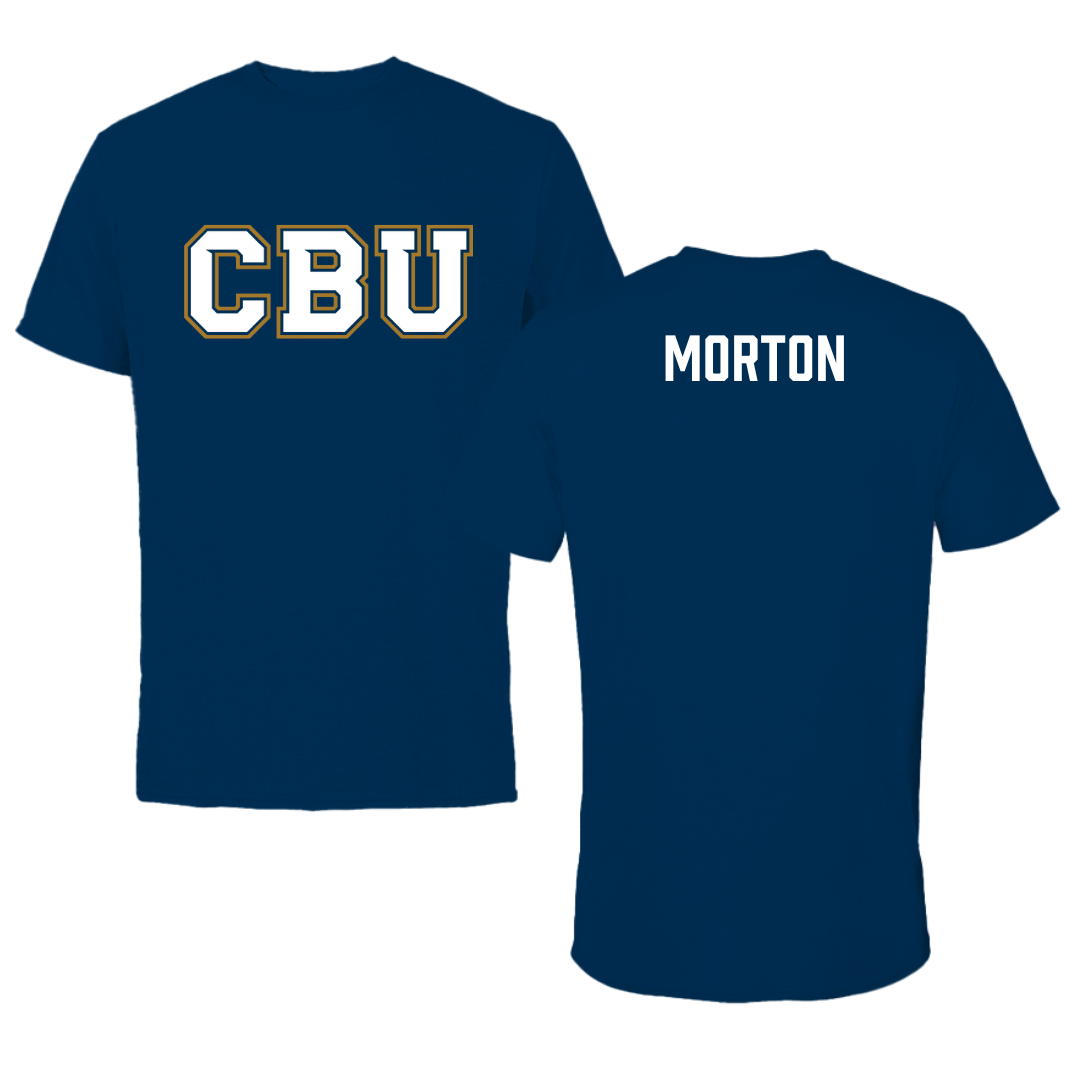 California Baptist University Wrestling Navy Tee - Drayden Morton