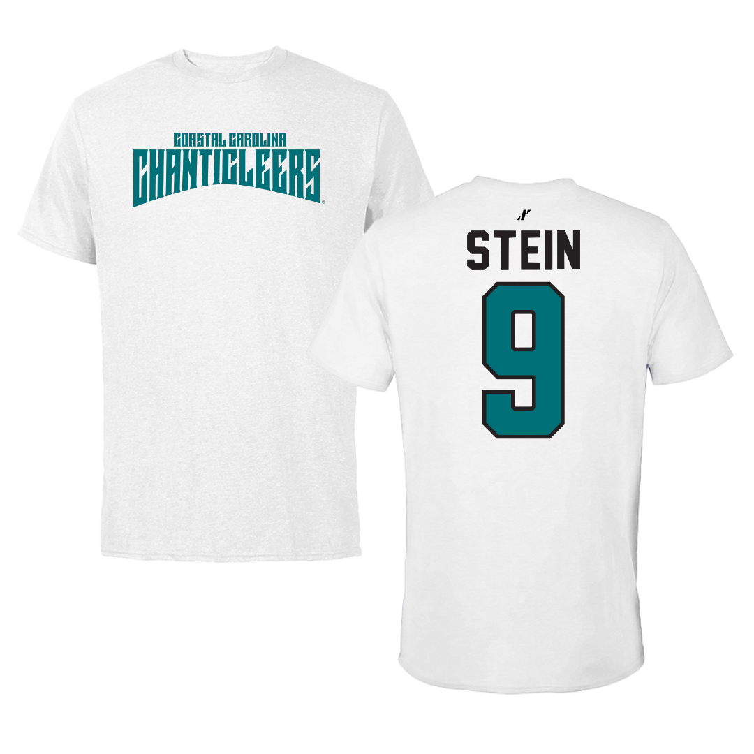 Coastal Carolina University Beach Volleyball White Classic Performance Tee - #9 Jillian Stein