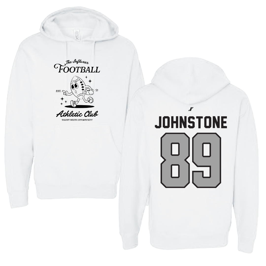 Football White Influxer Athletic Club Hoodie - #89 Adam Johnstone