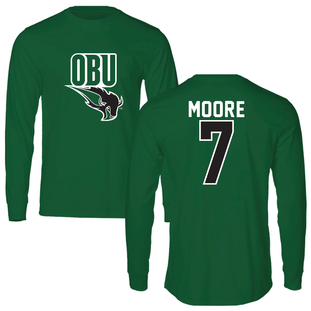 Oklahoma Baptist University STUNT Green Performance Long Sleeve - #7 Bailey Moore