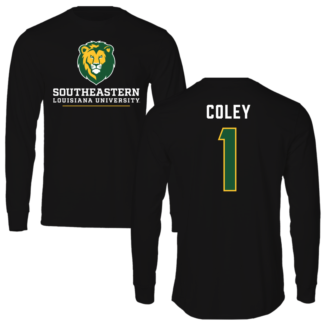 Southeastern Louisiana University Baseball Black Long Sleeve - #1 Parker Coley