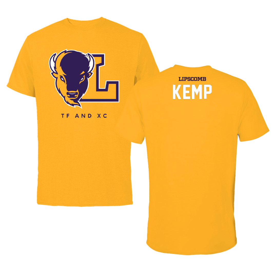 Lipscomb University TF and XC Gold Performance Tee - Dimitri Kemp