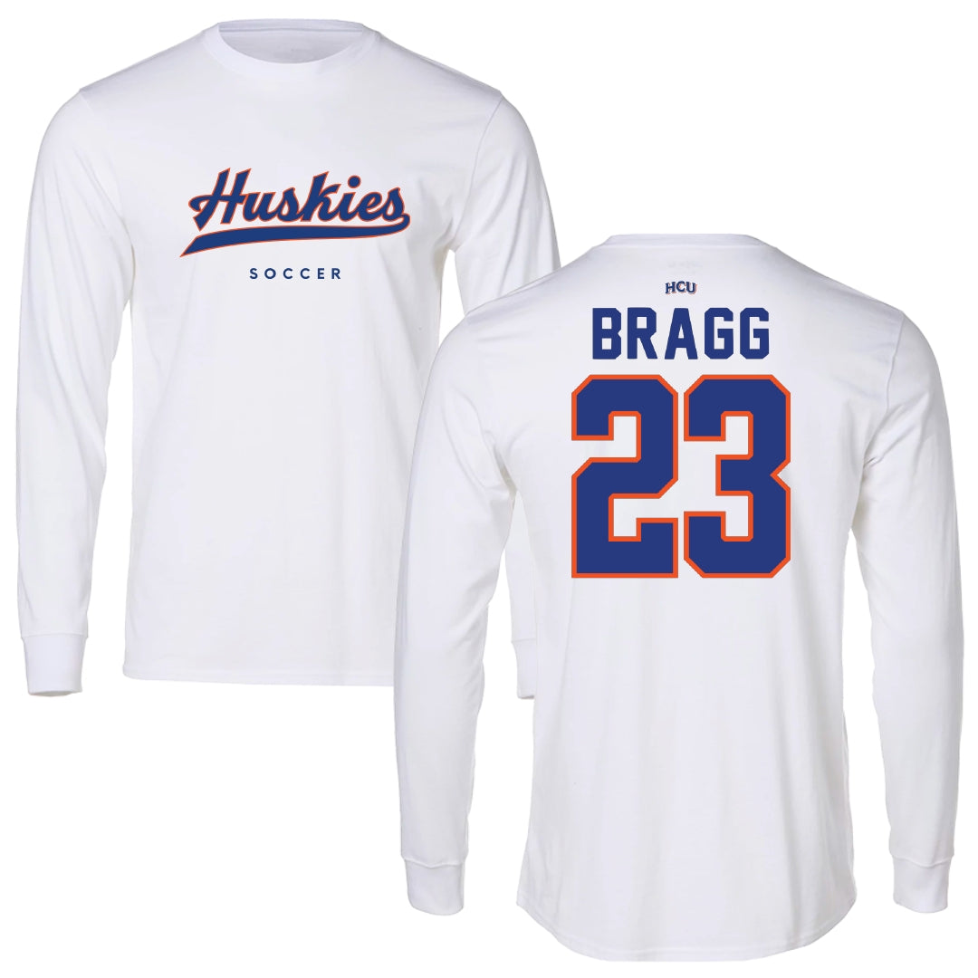 Houston Christian University Soccer White Long Sleeve - #23 Jorja Bragg