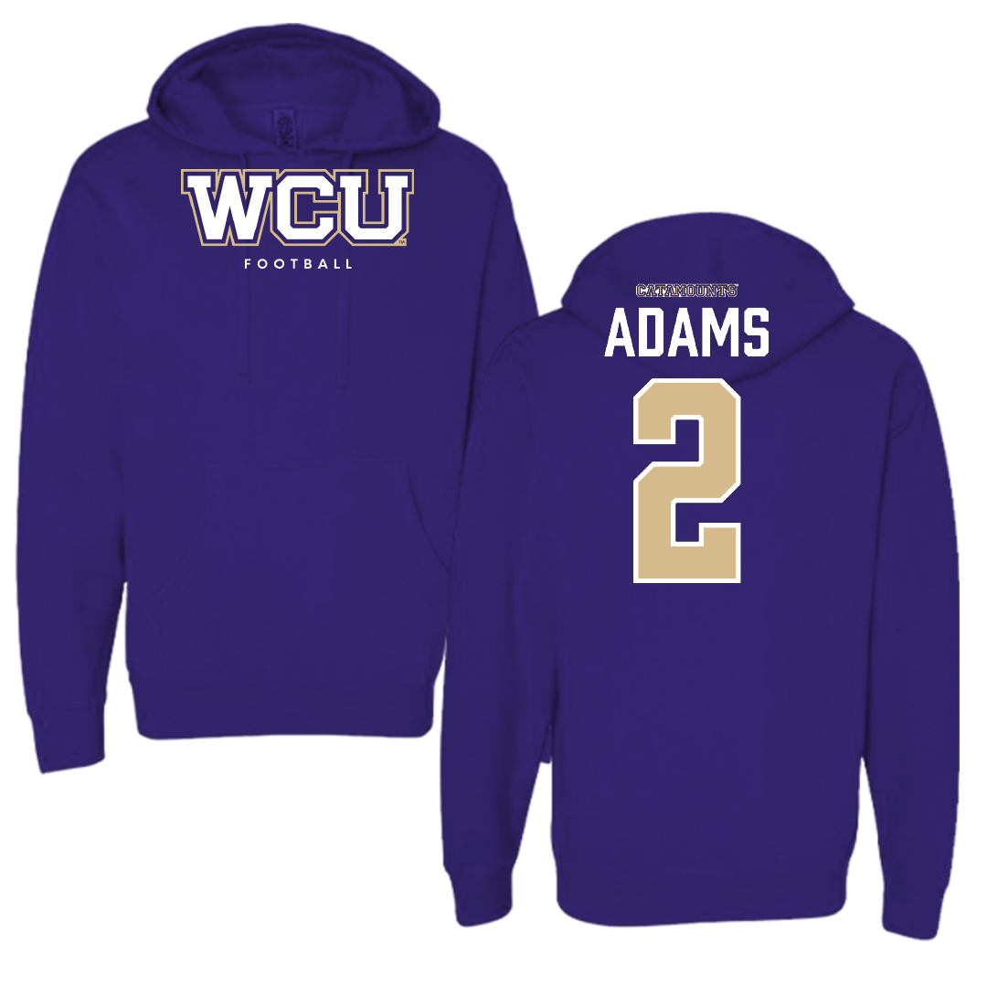 Western Carolina University Football Royal Purple Performance Long Sleeve - #2 Branson Adams