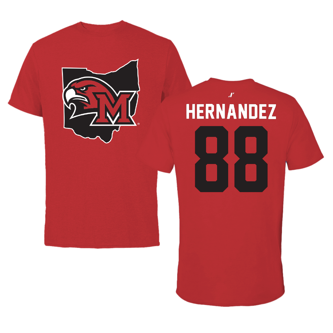 Miami University (Ohio) Softball Red State Performance Tee - #88 Danitza Hernandez