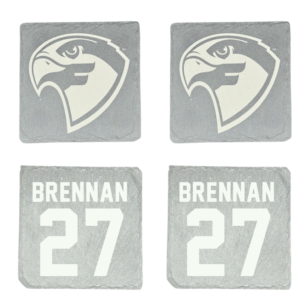 Fairmont State University Baseball Stone Coaster (4 Pack)  - #27 Zach Brennan