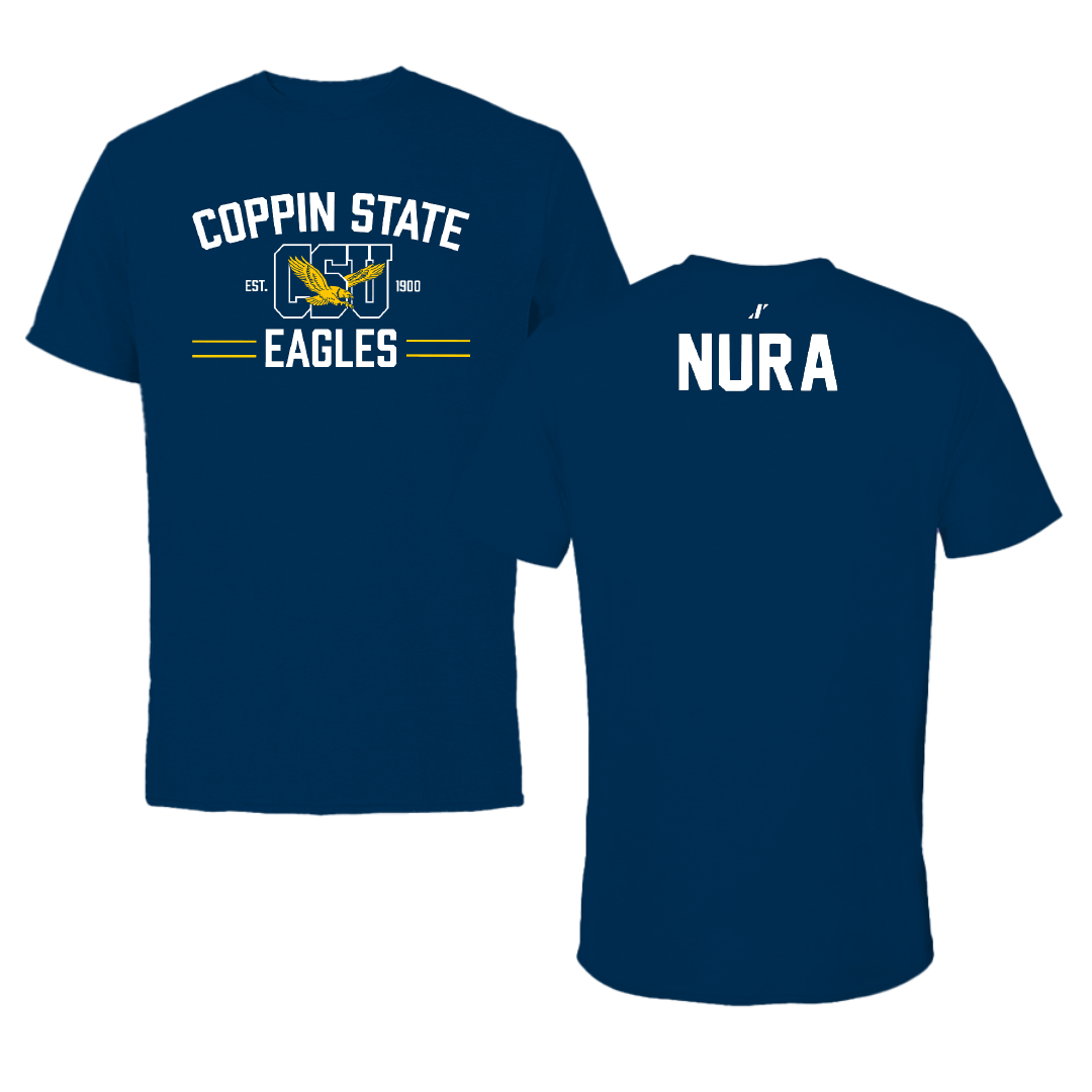 Coppin State University TF and XC Navy General Tee - Humed Nura