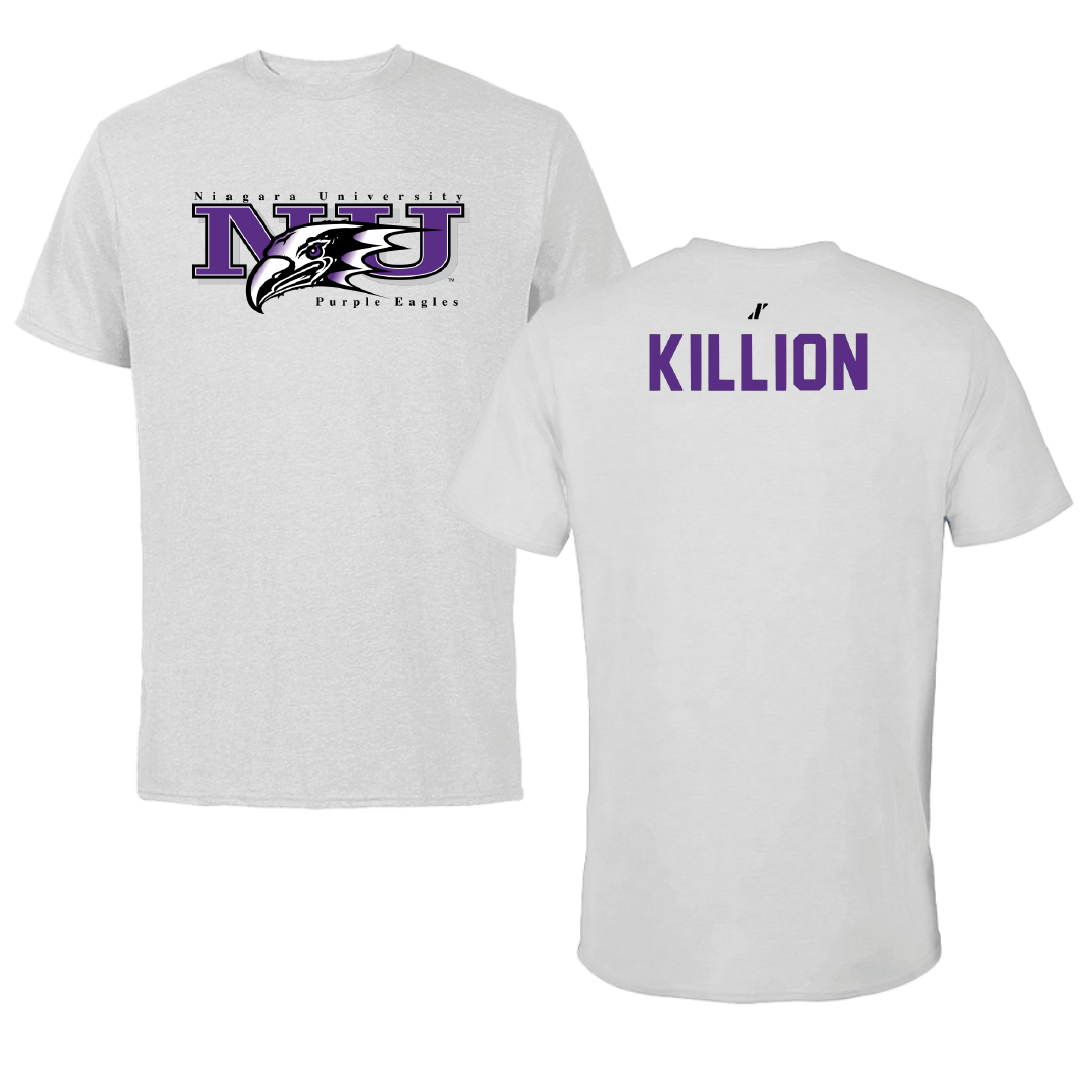 Niagara University Swimming & Diving Light Gray Performance Tee - Natalie Killion