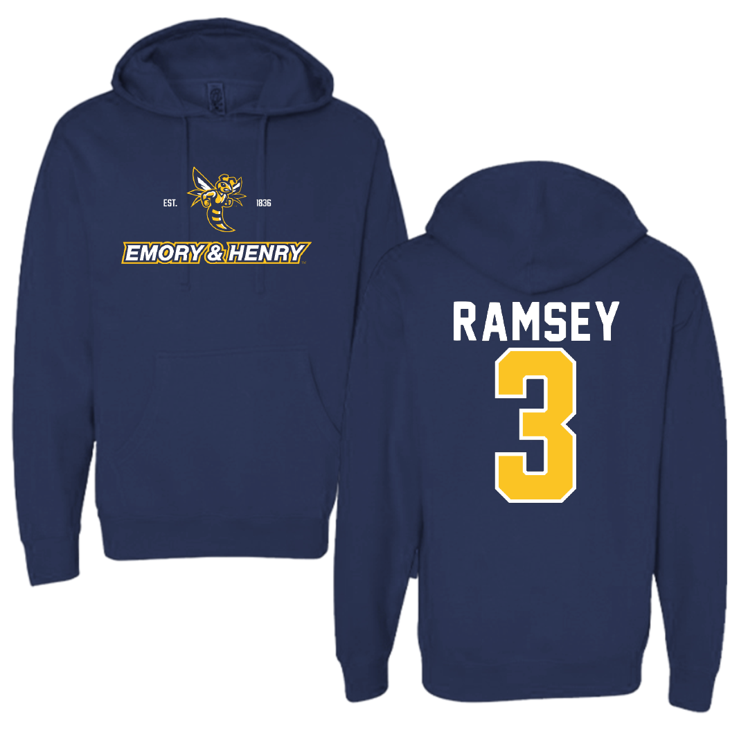 Emory & Henry College Basketball Navy General Hoodie - #3 Lyndie Ramsey