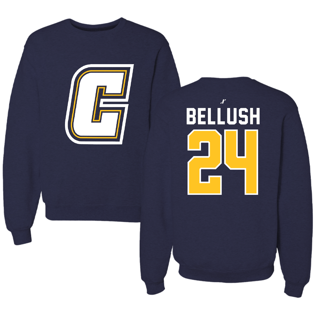Coker University Acrobatics & Tumbling Navy Crewneck - #24 Tanner Bellush