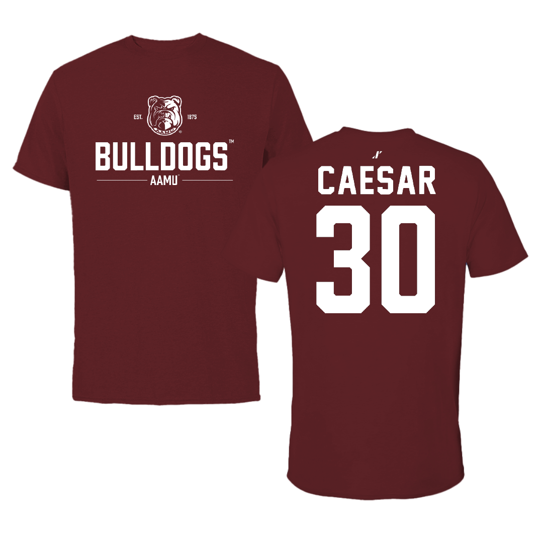 Alabama A&M University Soccer Maroon General Performance Tee - #30 Phoenix Caesar