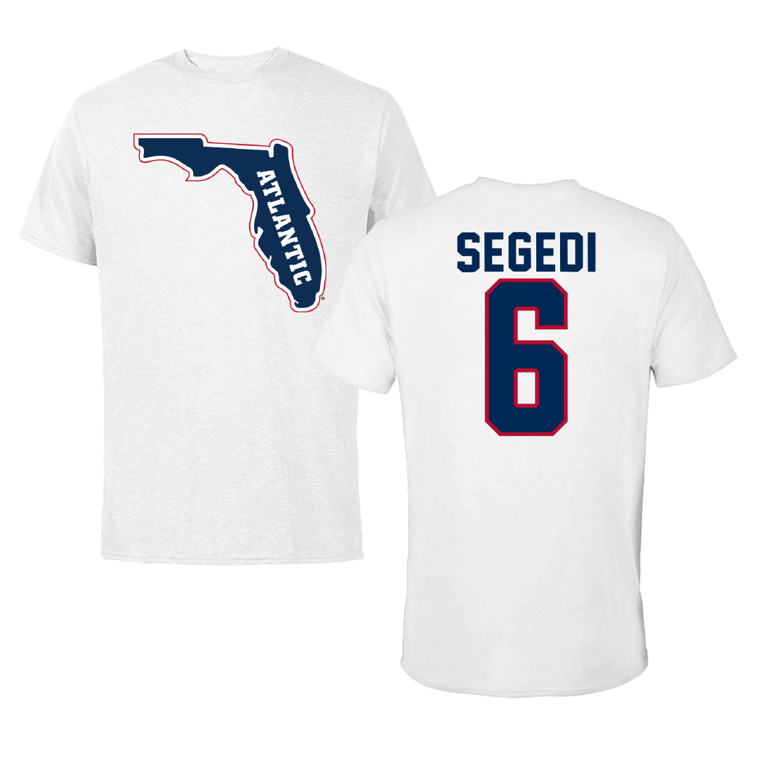 Florida Atlantic University Softball White Tee - #6 Annika Segedi
