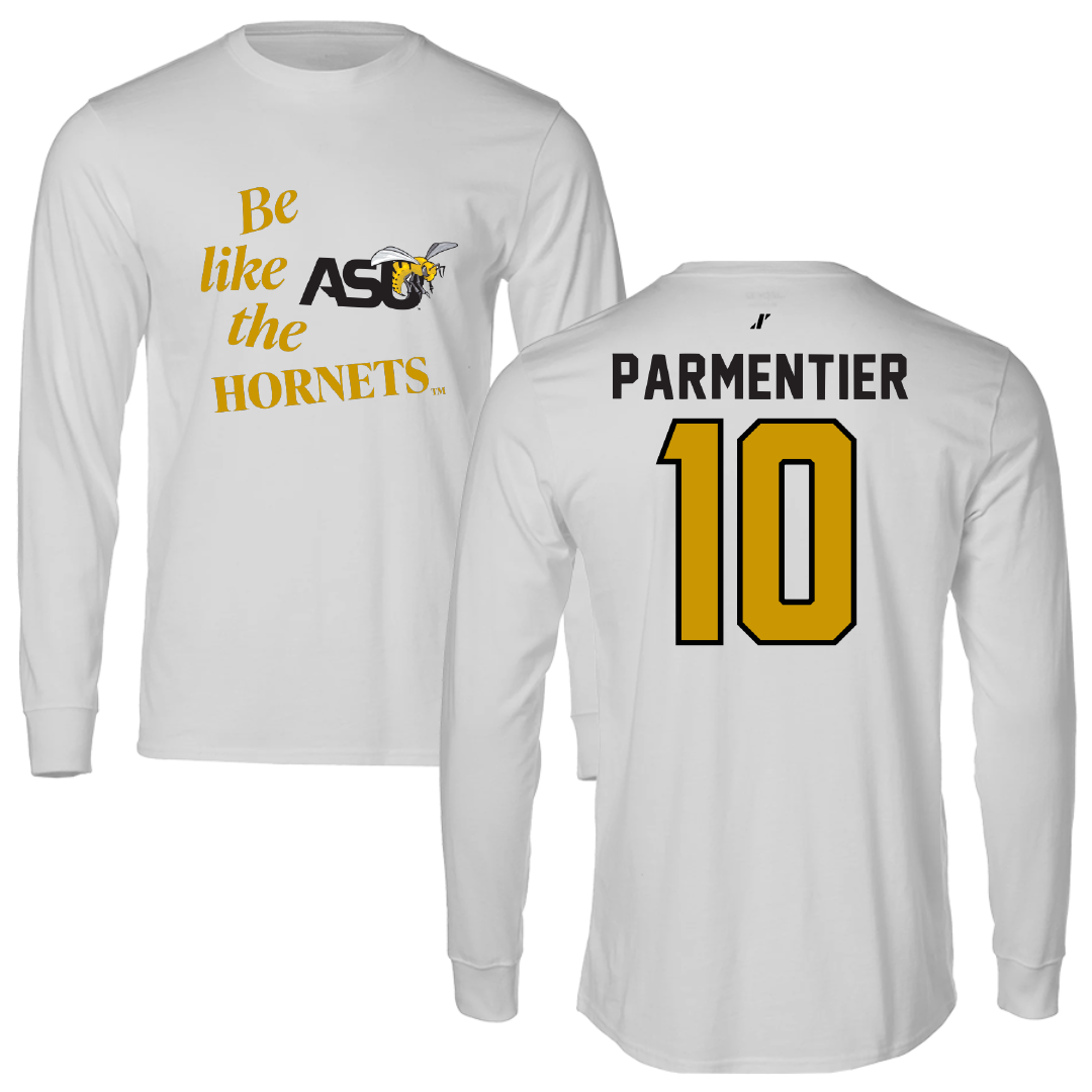 Alabama State University Baseball Light Gray Be Like Us Performance Long Sleeve - #10 Luke Parmentier