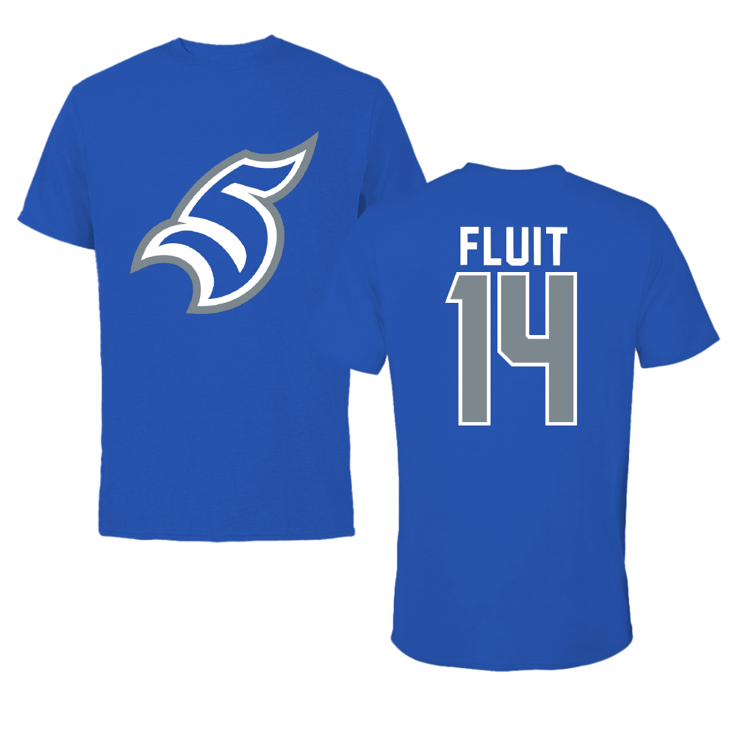 Thomas More University Soccer Blue Performance Tee - #14 Emma Fluit