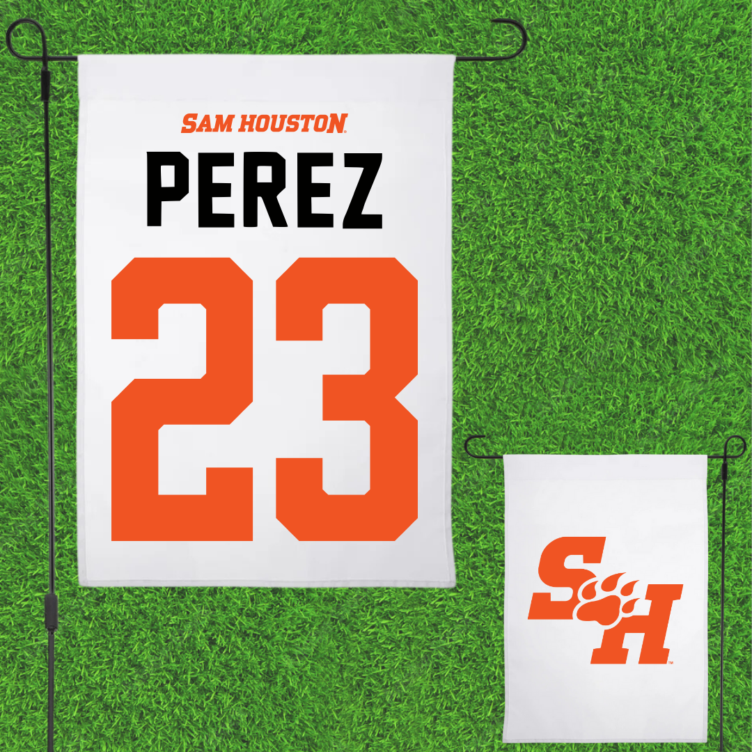 Sam Houston State University Softball White Garden Flag - #23 Bella Perez