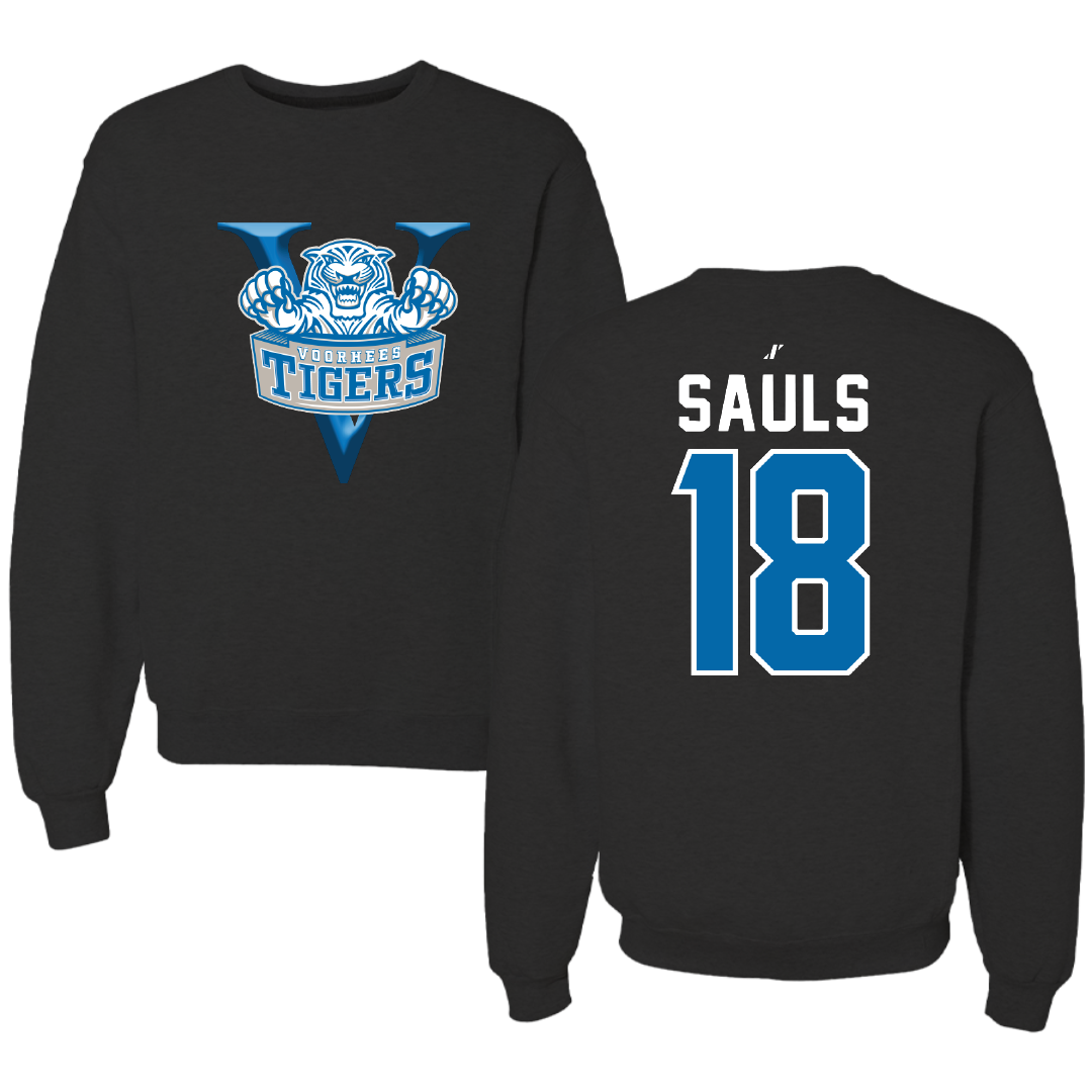 Voorhees University Baseball Black Crewneck - #18 Trey Sauls