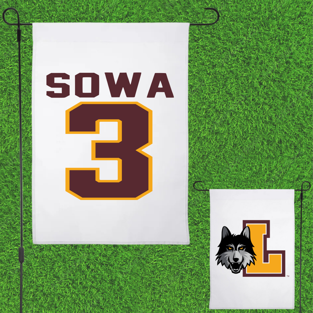 Loyola University-Chicago Volleyball White Garden Flag - #3 JJ Sowa