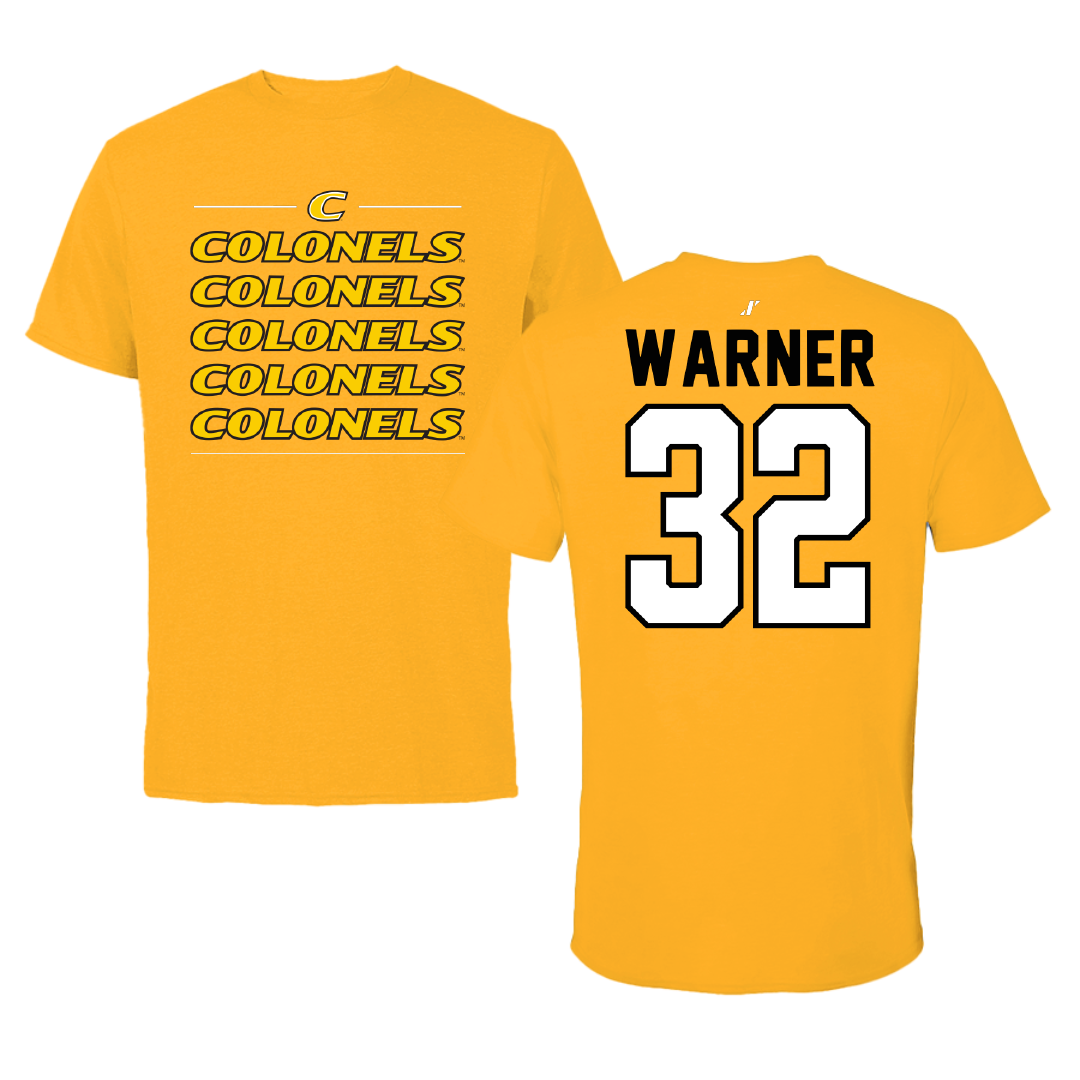 Centre College Soccer Gold General Tee - #32 Ashtyn Warner