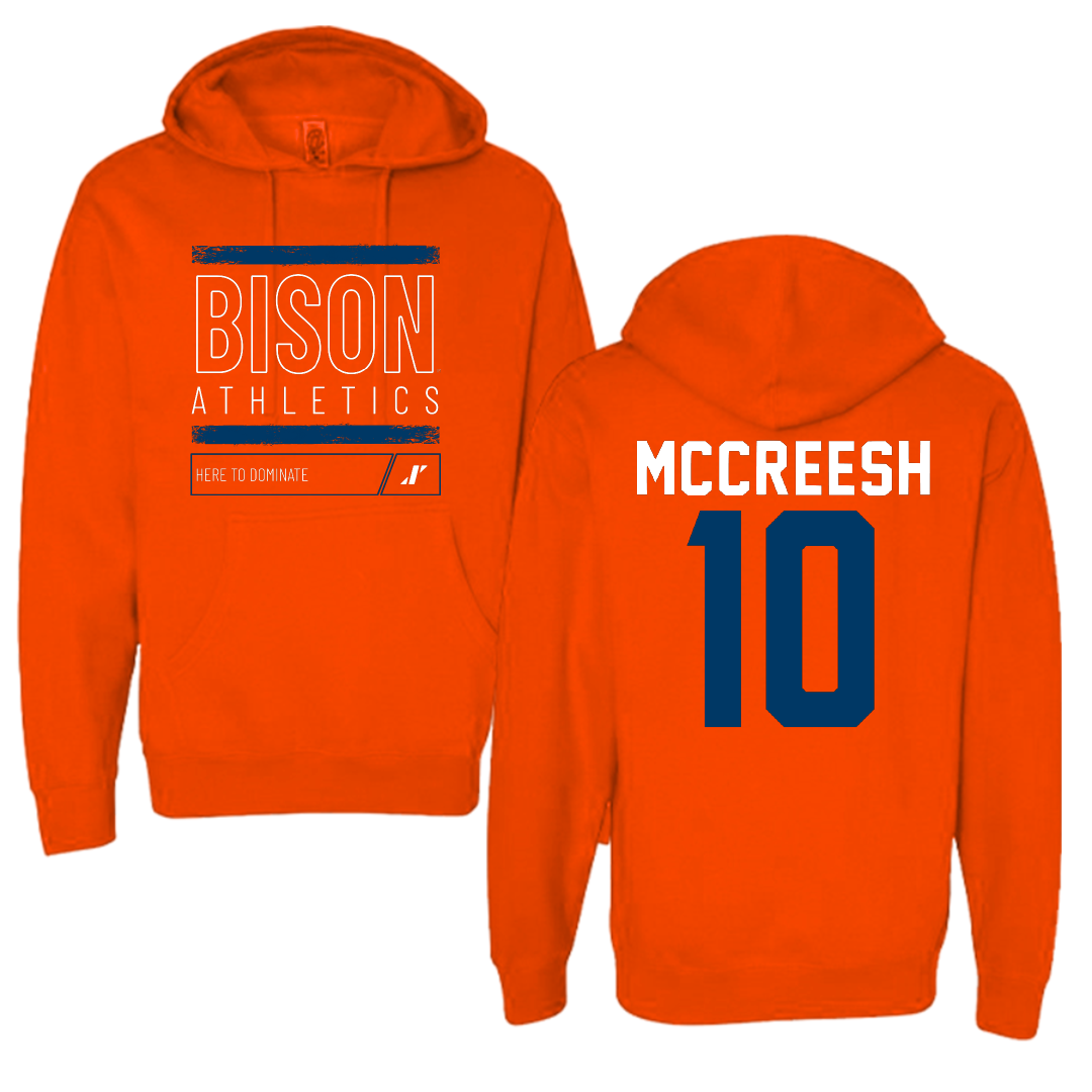 Bucknell University Basketball Orange Dominate Hoodie - #10 Brandon McCreesh