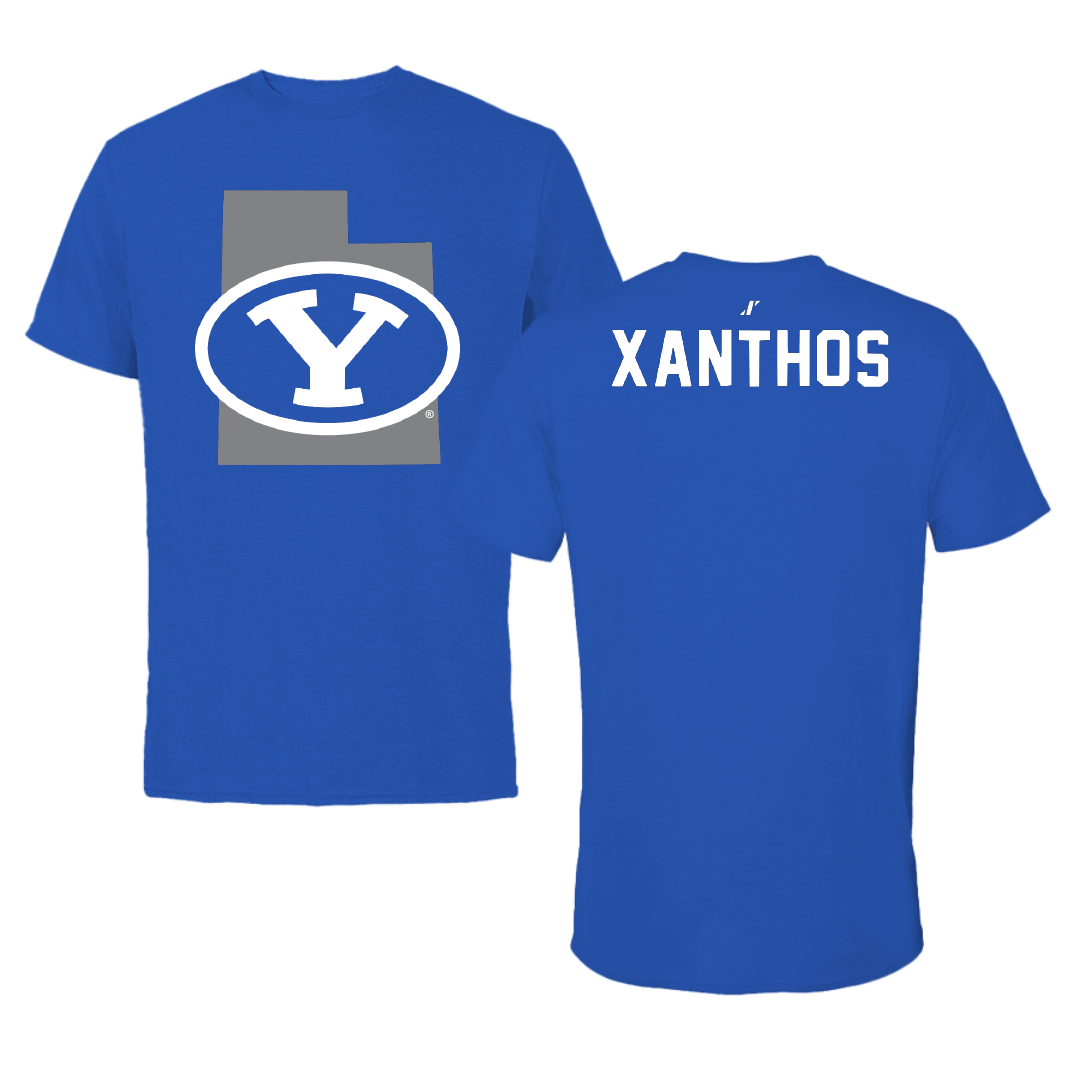 Brigham Young University Swimming & Diving Blue State Tee - Kiara Xanthos