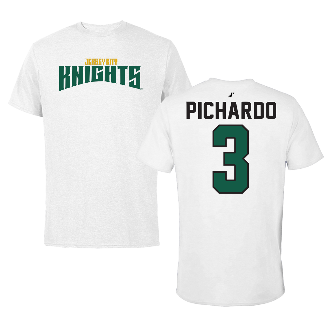 New Jersey City University Basketball White Classic Tee - #3 Elainy Pichardo