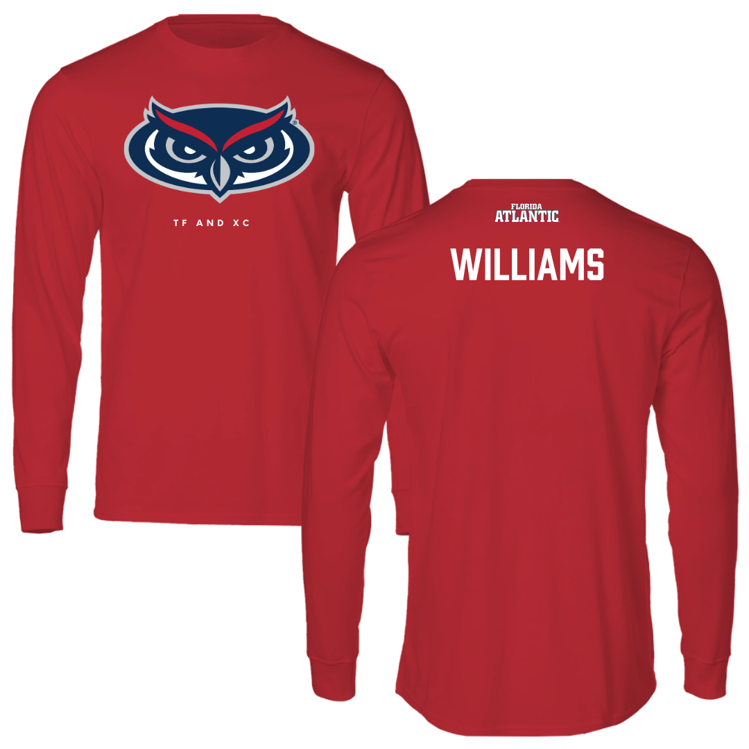 Florida Atlantic University TF and XC Red Long Sleeve - Richelle Williams