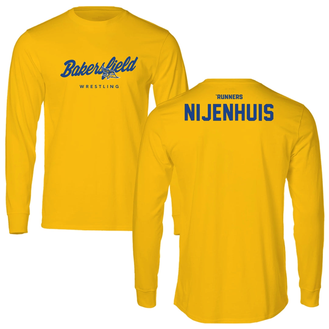 California State University-Bakersfield Wrestling Gold Performance Long Sleeve - Gerrit Nijenhuis