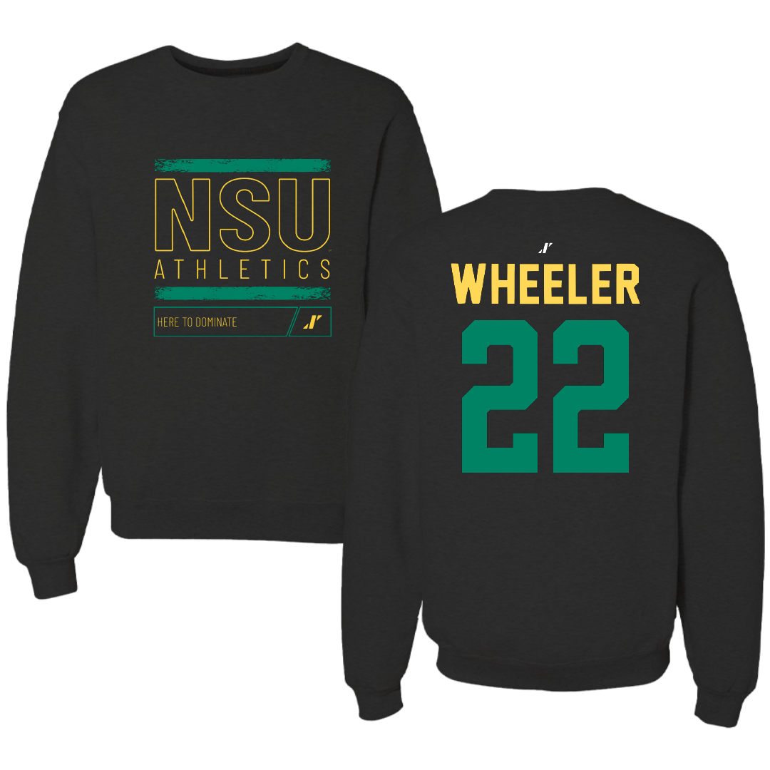 Norfolk State University Basketball Black Dominate Crewneck - #22 Kierra Wheeler