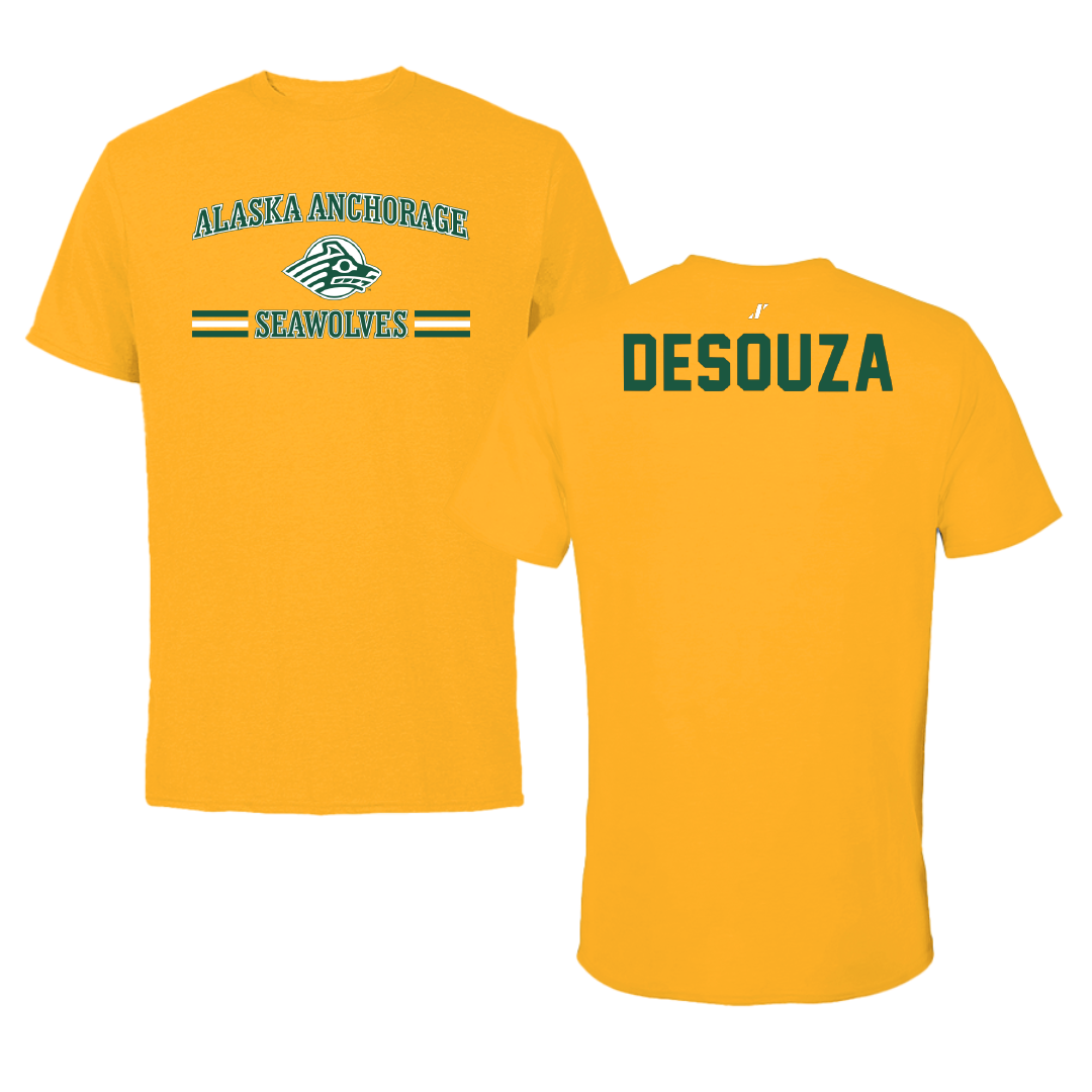 University of Alaska Anchorage Gymnastics Gold General Performance Tee - Ariana DeSouza