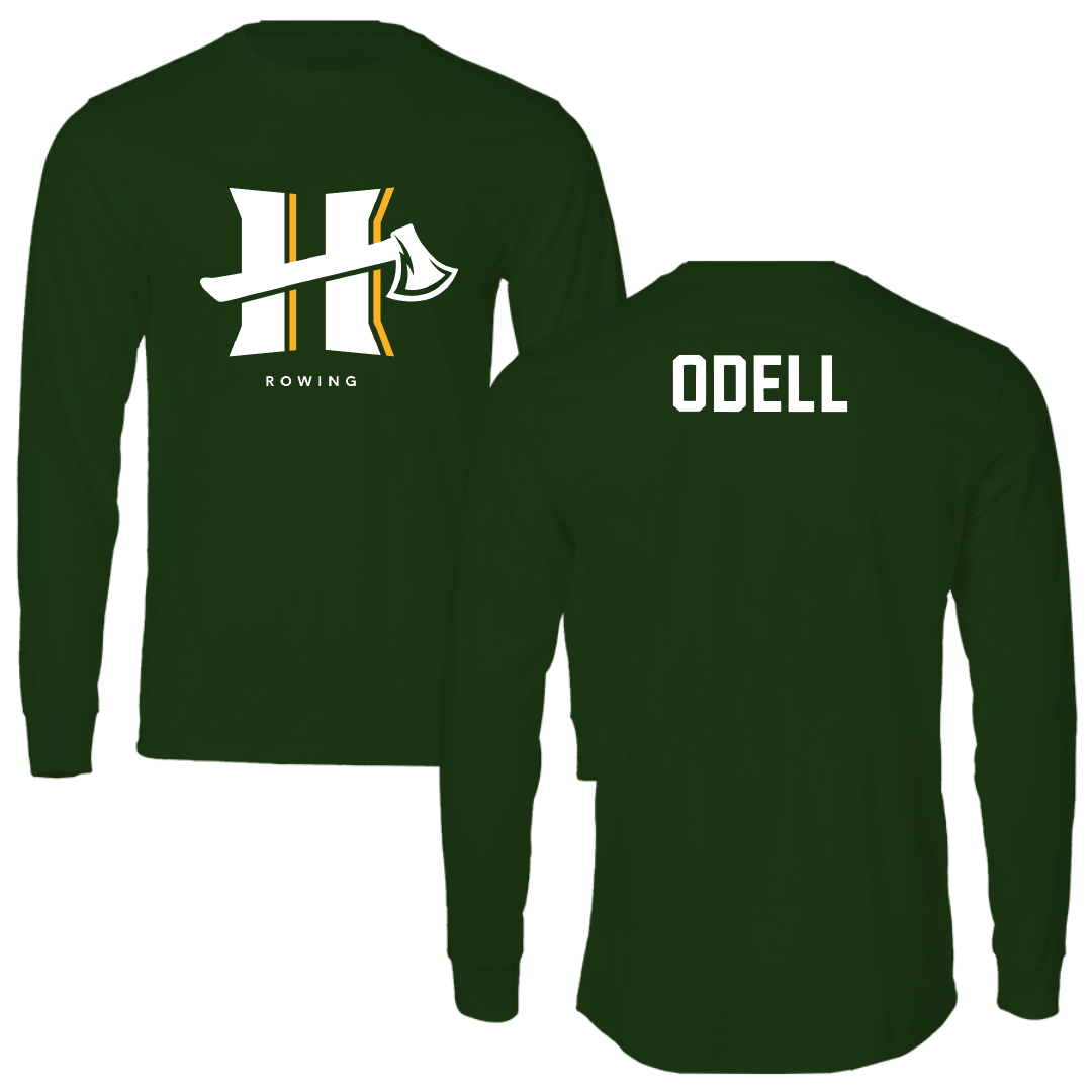 Cal Poly Humboldt Rowing Forest Green Long Sleeve - Margaret Odell