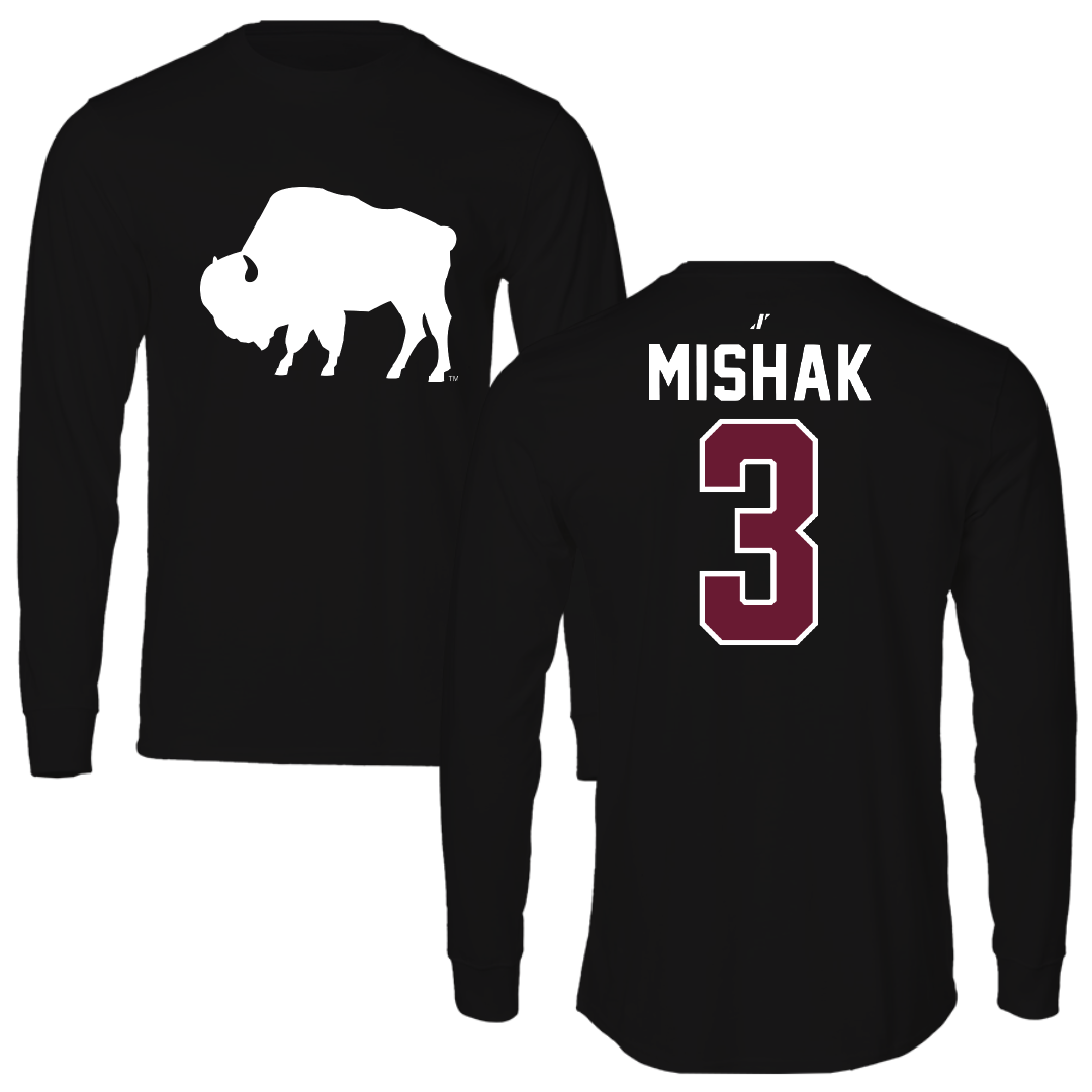 West Texas A&M University Basketball Black Long Sleeve - #3 Brock Mishak