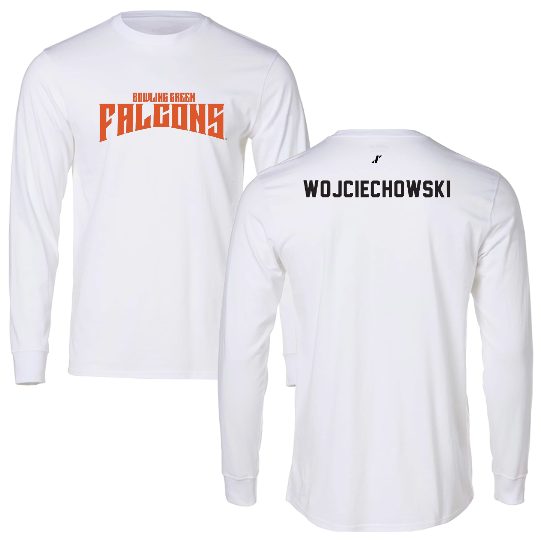 Bowling Green State University TF and XC White Classic Performance Long Sleeve - Ava Wojciechowski