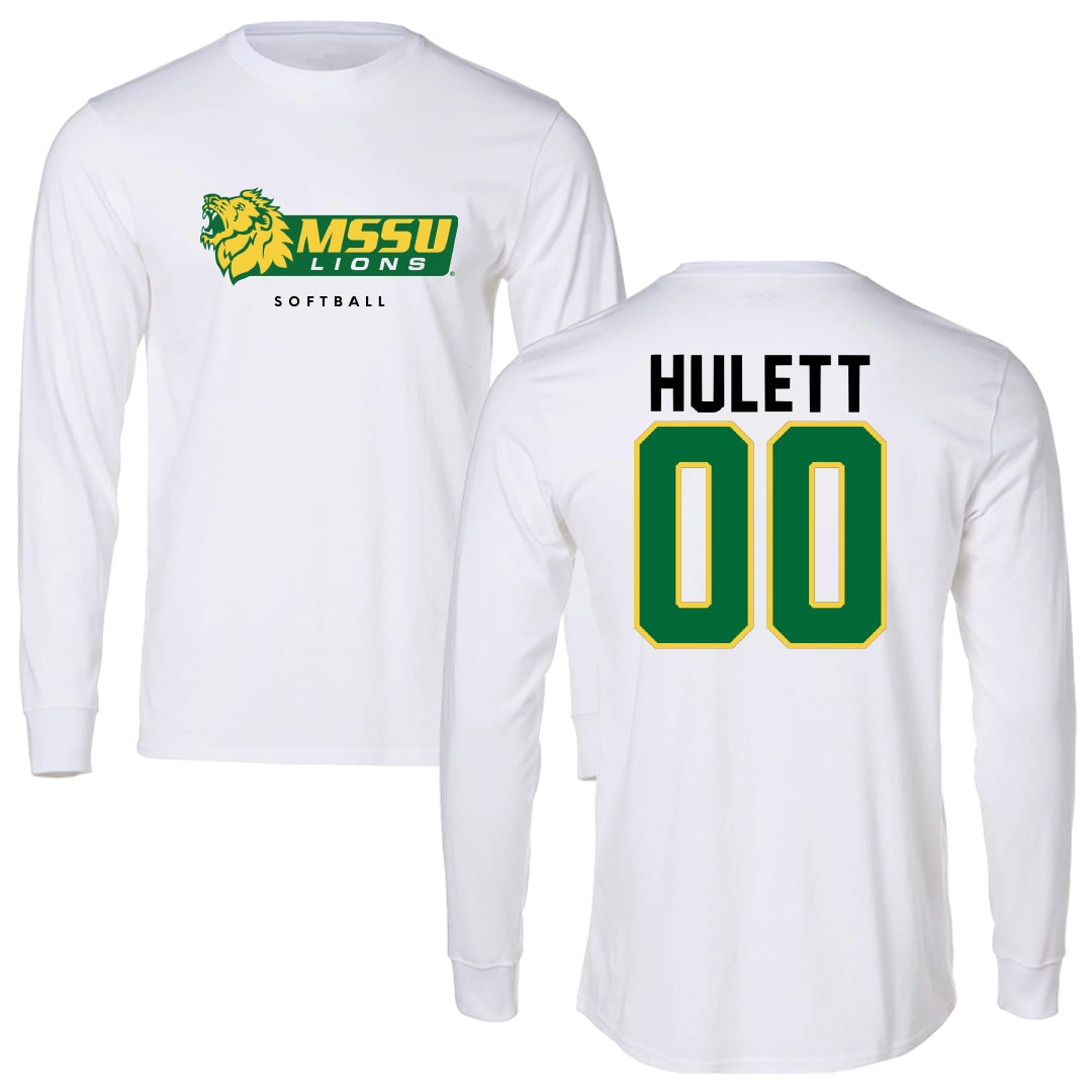 Missouri Southern State University Softball White Long Sleeve - #00 Ashlyn Hulett