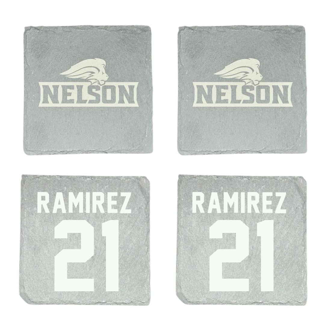 Nelson University Soccer Stone Coaster (4 Pack)  - #21 Jafet Ramirez