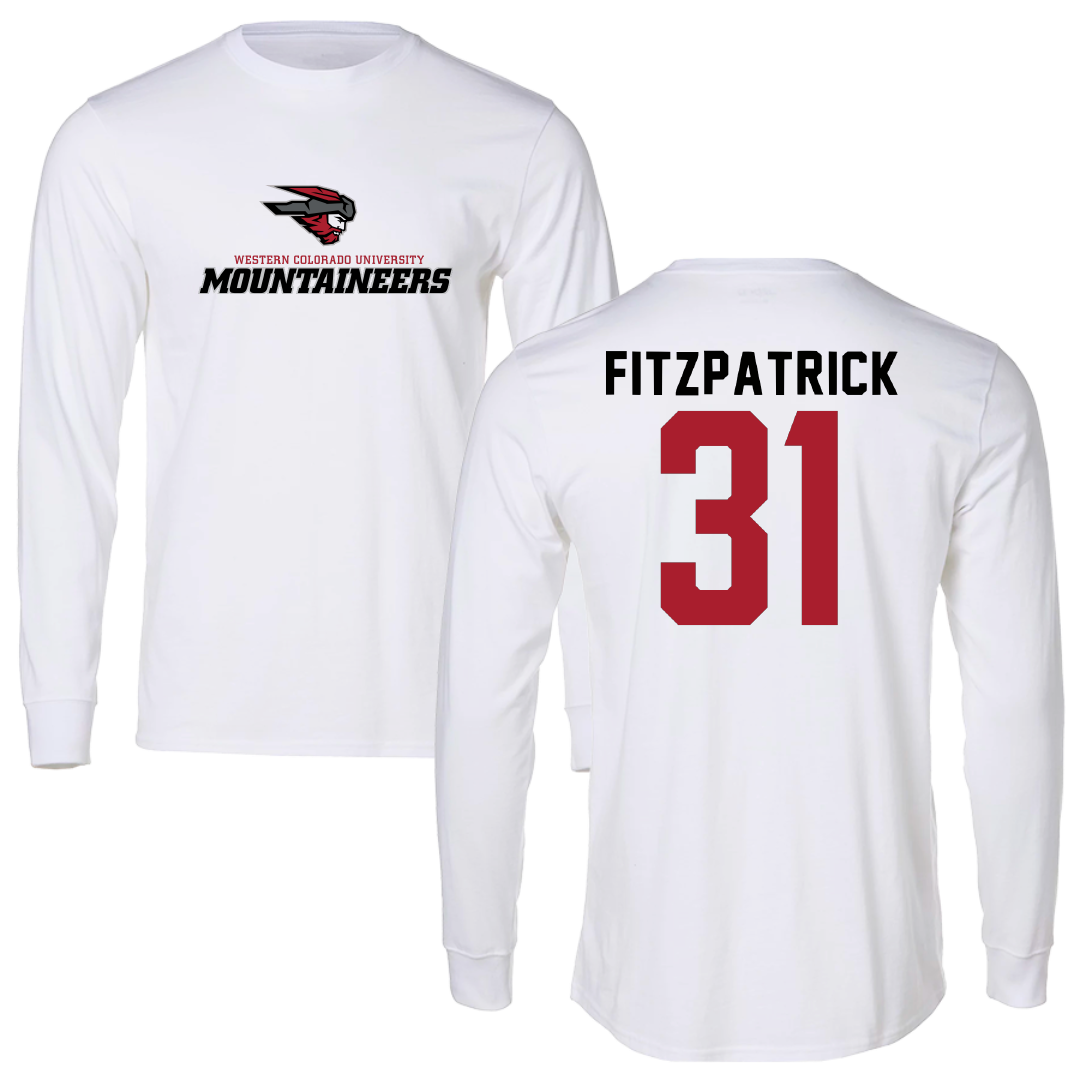 Western Colorado University Soccer White Performance Long Sleeve - #31 Ashlyn Fitzpatrick