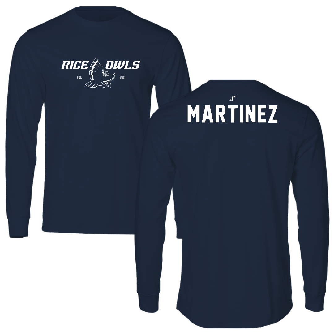 Rice University Tennis Navy General Long Sleeve - Fernanda Martinez